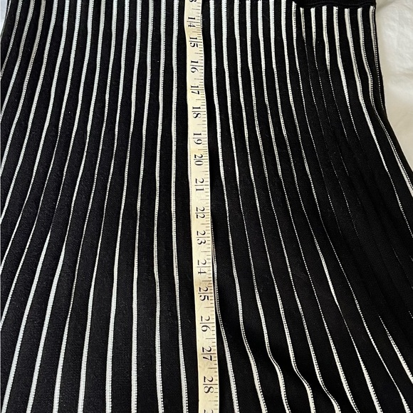 Calvin Klein Black and White Pleated Sheath Dress - Picture 6 of 6